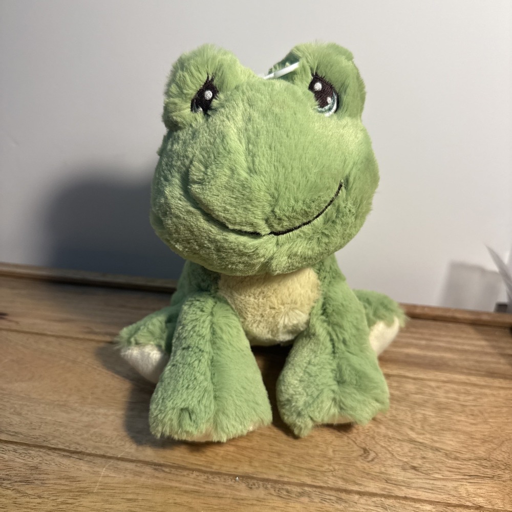 Aurora Precious Moments RIBBIT Frog Plush 8" Super Soft NWOT